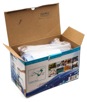 Помпа для 19л бутыли Aqua Work Дельфин Квик механический голубой/белый картон - купить недорого с доставкой в интернет-магазине