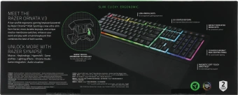 Клавиатура Razer Ornata V3 механическая черный USB Multimedia for gamer LED (подставка для запястий) (RZ03-04460800-R3R1) - купить недорого с доставкой в интернет-магазине