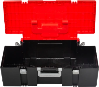 Ящик для инструментов Интерскол 2407.200 1отд. красный/черный - купить недорого с доставкой в интернет-магазине
