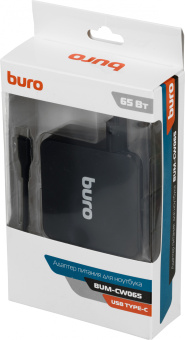 Блок питания Buro BUM-CW065 автоматический 65W 5V-20V 3.25A от бытовой электросети - купить недорого с доставкой в интернет-магазине