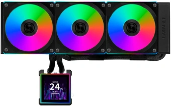 Система водяного охлаждения Lian-Li HydroShift II LCD-S 360CL ARGB Soc-AM5/AM4/1700/1851 черный 4-pin 30dB Al+Cu LCD Ret (G89.GHS2LCDS36CB.R0) - купить недорого с доставкой в интернет-магазине
