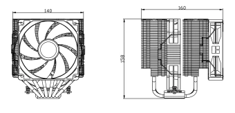 Устройство охлаждения(кулер) Thermalright Peerless Assassin 140 SE Soc-AM5/AM4/1200/1700/1851 черный 4-pin 19-25.6dB Al+Cu 1000gr Ret (PA140-SE) - купить недорого с доставкой в интернет-магазине