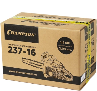 Бензопила Champion A237-16 1500Вт 2.04л.с. дл.шины:16" (40cm) - купить недорого с доставкой в интернет-магазине