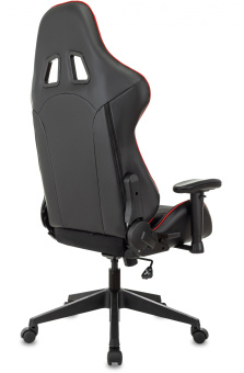 Кресло игровое Zombie VIKING 4 AERO черный/красный ткань/эко.кожа с подголов. крестов. пластик - купить недорого с доставкой в интернет-магазине