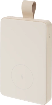 Мобильный аккумулятор Xiaomi BHR9074GL 6000mAh Qi 15W 2.4A USB-C беспров.зар. бежевый - купить недорого с доставкой в интернет-магазине