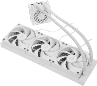 Система водяного охлаждения ID-Cooling Dashflow 360 XT Lite ARGB Soc-AM5/AM4/1151/1200/2066/1700 белый 4-pin 16-34dB Al+Cu 350W Ret (DASHFLOW 360 XT LITE WHITE) - купить недорого с доставкой в интернет-магазине
