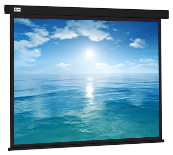 Экран Cactus 104.6x186см Wallscreen CS-PSW-104X186-BK 16:9 настенно-потолочный рулонный черный - купить недорого с доставкой в интернет-магазине