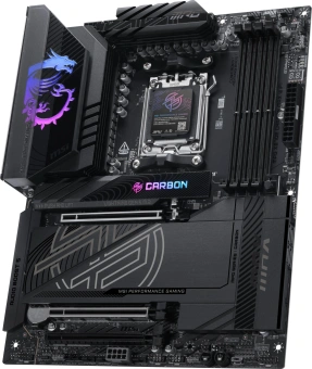 Материнская плата MSI MPG X870E CARBON MAX WIFI Socket AM5 AMD X870E 4xDDR5 ATX AC`97 8ch(7.1) 5Gigabit + 2.5Gigabit Ethernet RAID+HDMI - купить недорого с доставкой в интернет-магазине