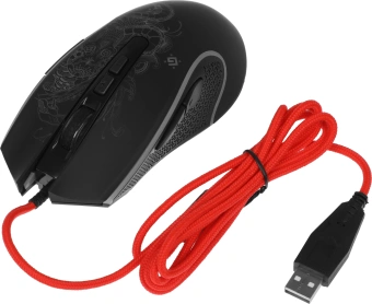 Мышь Defender Venom GM-640L черный оптическая 7200dpi USB 7but (52640) - купить недорого с доставкой в интернет-магазине