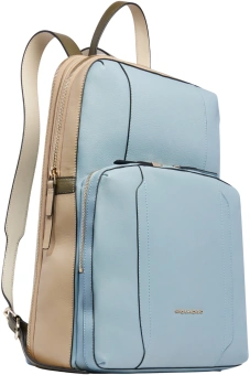 Рюкзак женский Piquadro Circle CA6216W92/AZBE2 голубой/бежевый кожа - купить недорого с доставкой в интернет-магазине