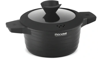 Кастрюля Rondell Walzer RDA-766 4.7л. d=24см (с крышкой) черный - купить недорого с доставкой в интернет-магазине
