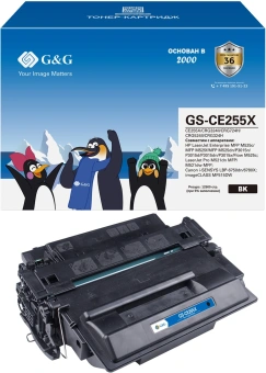 Картридж лазерный G&G GS-CE255X черный (12500стр.) для HP LJ Enterprise MFP M525c/P3015n/LJ Pro M521dn MFP - купить недорого с доставкой в интернет-магазине