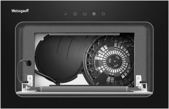 Вытяжка встраиваемая Weissgauff Aura 456 Touch черный управление: сенсорное (1 мотор) - купить недорого с доставкой в интернет-магазине