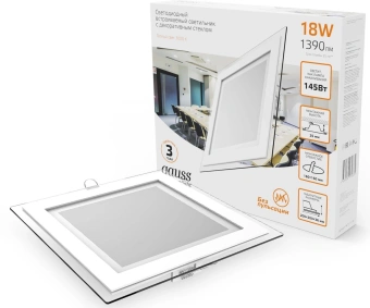 Светильник Gauss 948111118 3000K цв.св.:белый теплый белый - купить недорого с доставкой в интернет-магазине