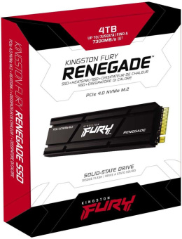 Накопитель SSD Kingston PCI-E 4.0 x4 4000Gb SFYRDK/4000G Fury Renegade M.2 2280 - купить недорого с доставкой в интернет-магазине
