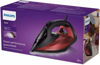 Утюг Philips DST7022/40 2800Вт черный/красный - купить недорого с доставкой в интернет-магазине