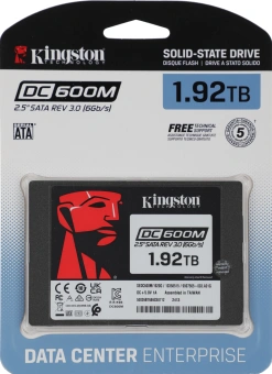 Накопитель SSD Kingston SATA III 1.92TB SEDC600M/1920G DC600M 2.5" 1 DWPD - купить недорого с доставкой в интернет-магазине
