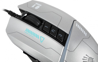 Мышь A4Tech Bloody W60 Max Gun серый/черный оптическая 10000dpi USB 10but - купить недорого с доставкой в интернет-магазине