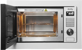 Микроволновая печь Domfy DM2540BW WG 25л. 900Вт белый (встраиваемая) - купить недорого с доставкой в интернет-магазине