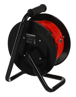 Удлинитель силовой Starwind ST-PSR4.50/G-16 3x2.5кв.мм 4розет. 50м ПВС 16A катушка оранжевый - купить недорого с доставкой в интернет-магазине