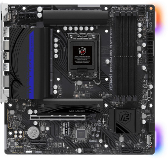 Материнская плата Asrock B760M PG RIPTIDE Soc-1700 Intel B760 4xDDR5 mATX AC`97 8ch(7.1) 2.5Gg RAID+HDMI+DP - купить недорого с доставкой в интернет-магазине