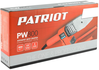 Сварочный аппарат для пластиковых труб Patriot PW 800 0.8кВт Тмакс.:320 парн.насад. 3насад. (кейс в компл.) (170302015) - купить недорого с доставкой в интернет-магазине