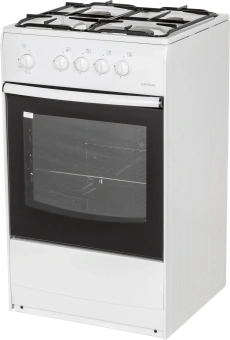 Плита Газовая Darina S GM 441 001 W белый/черный (без крышки) реш.сталь - купить недорого с доставкой в интернет-магазине