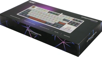 Клавиатура Acer OKW305 механическая белый USB for gamer LED (ZL.KBDCC.01W) кабель 1.8м - купить недорого с доставкой в интернет-магазине