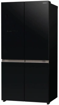 Холодильник Hitachi R-WB720PUC1 GCK 3-хкамерн. черный стекло инвертер - купить недорого с доставкой в интернет-магазине