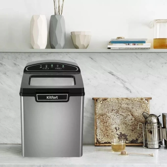 Ледогенератор Kitfort KT-1807 105Вт серебристый/черный - купить недорого с доставкой в интернет-магазине