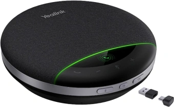 Спикерфон Yealink черный (SP96 WITH DONGLE UC USB-C/A) - купить недорого с доставкой в интернет-магазине