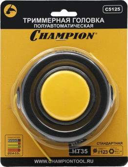 Катушка для садовых триммеров Champion HT35 d=3.3мм L=3м для Champion: Т233, Т256 ,Т263, Т266, Т333, Т334FS, Т336, Т337, Т436, Т437, Т516, Т517, ET1004A, ET1200A; ECHO: SRM-22GES, SRM-2305SI, SRM- 2655SI, SRM-330ES, SRM-350ES, SRM-4605; HUSQVARNA: 1 - купить недорого с доставкой в интернет-магазине