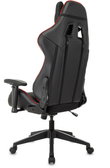 Кресло игровое Zombie VIKING 4 AERO черный/красный ткань/эко.кожа с подголов. крестов. пластик - купить недорого с доставкой в интернет-магазине