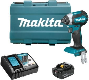 Шуруповерт Makita DTD153RT 18Вт аккум. патрон:шестигр.1/4" (кейс в комплекте) - купить недорого с доставкой в интернет-магазине