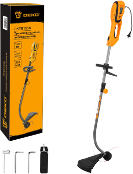 Триммер электрический Deko DKTR1550 1550Вт разбор.штан. реж.эл.:леска - купить недорого с доставкой в интернет-магазине
