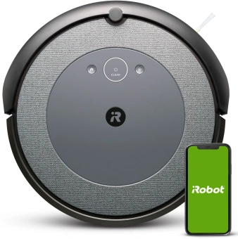 Пылесос-робот Irobot Roomba i3+ серый/черный - купить недорого с доставкой в интернет-магазине