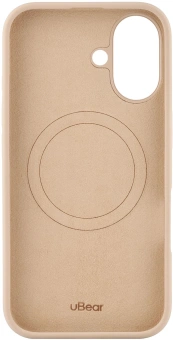 Чехол (клип-кейс) uBear для Apple iPhone 16 Touch with MagSafe темно-бежевый (CS403LT61TH-I24M) - купить недорого с доставкой в интернет-магазине