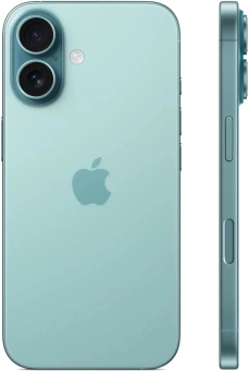 Смартфон Apple A3287 iPhone 16 256Gb бирюзовый моноблок 3G 4G 1Sim 6.1" 1179x2556 iOS 18 48Mpix 802.11 a/b/g/n/ac/ax/be NFC GPS Protect - купить недорого с доставкой в интернет-магазине