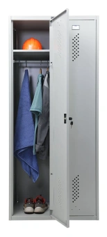 Шкаф для одежды Практик LS 21-80 прямой 813x500x1830мм серый (S23099552102) - купить недорого с доставкой в интернет-магазине