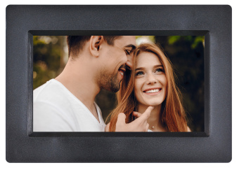 Фоторамка Digma 7" PF-743 IPS 1024x600 черный пластик - купить недорого с доставкой в интернет-магазине