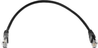 Патч-корд Lanmaster TWT-45-45-0.3-BK UTP RJ-45 вил.-вилка RJ-45 кат.5E 0.3м черный ПВХ (уп.:1шт) - купить недорого с доставкой в интернет-магазине