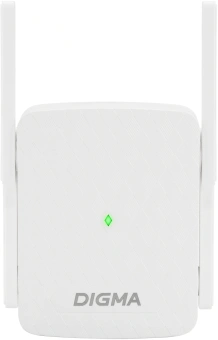 Повторитель беспроводного сигнала Digma D-WR400 AC1200 10/100BASE-TX/Wi-Fi белый - купить недорого с доставкой в интернет-магазине