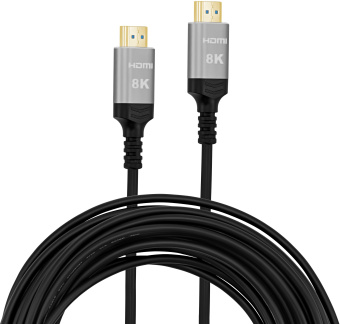 Кабель аудио-видео Digma HDMI 2.1 AOC HDMI (m)/HDMI (m) 50м. позолоч.конт. черный (HDMI-AOC2.1-50) - купить недорого с доставкой в интернет-магазине