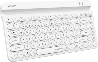 Клавиатура A4Tech FBK30 белый USB беспроводная BT/Radio slim Multimedia (FBK30 WHITE) - купить недорого с доставкой в интернет-магазине