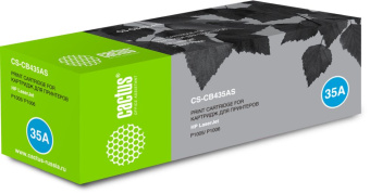 Картридж лазерный Cactus CS-CB435AS CB435A черный (1500стр.) для HP LJ P1005/P1006 - купить недорого с доставкой в интернет-магазине