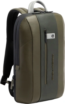 Рюкзак мужской Piquadro Urban CA6384UB00/VEGR хаки/серый натур.кожа - купить недорого с доставкой в интернет-магазине