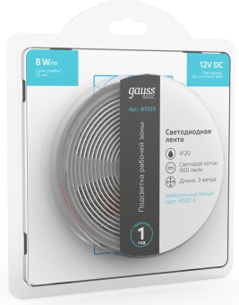 Лента светодиод. Gauss Basic 3м (BT023) - купить недорого с доставкой в интернет-магазине