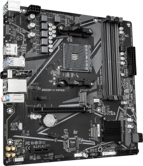 Материнская плата Gigabyte B550M K WF6E Soc-AM4 AMD B550 4xDDR4 mATX AC`97 8ch(7.1) GbLAN RAID+HDMI+DP - купить недорого с доставкой в интернет-магазине