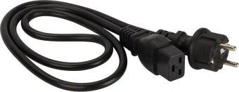 Шнур питания Lanmaster LAN-PP19/SH-2.0-BK C19-Schuko проводник.:3x1.5мм2 2м 220В 16А черный - купить недорого с доставкой в интернет-магазине