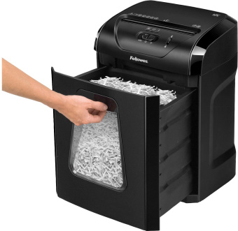 Шредер Fellowes PowerShred 12C (секр.P-4) фрагменты 12лист. 18лтр. скобы пл.карты - купить недорого с доставкой в интернет-магазине